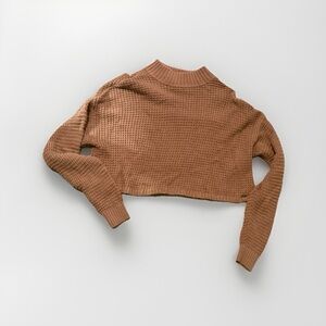 Hollister Warm Brown Cowl Neck Sweater XS